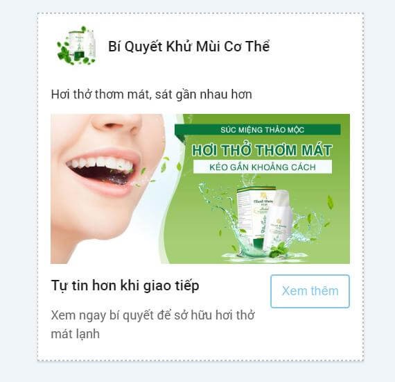 Ảnh quảng cáo website